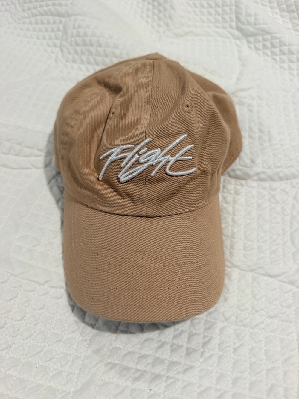 Nike Jordan Tan 'Flight' Embroidered Baseball Cap Size S/M
